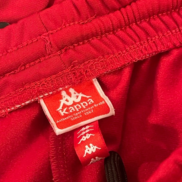 Kappa Y2K popper red small jogging bottoms joggers - Picture 6 of 9